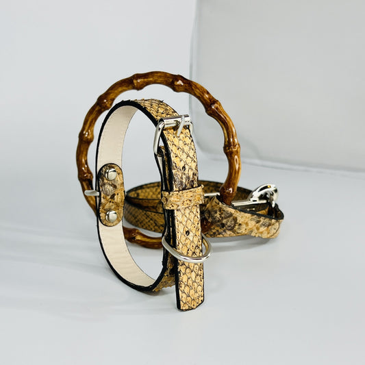 Snakeskin Chic Dog Leash