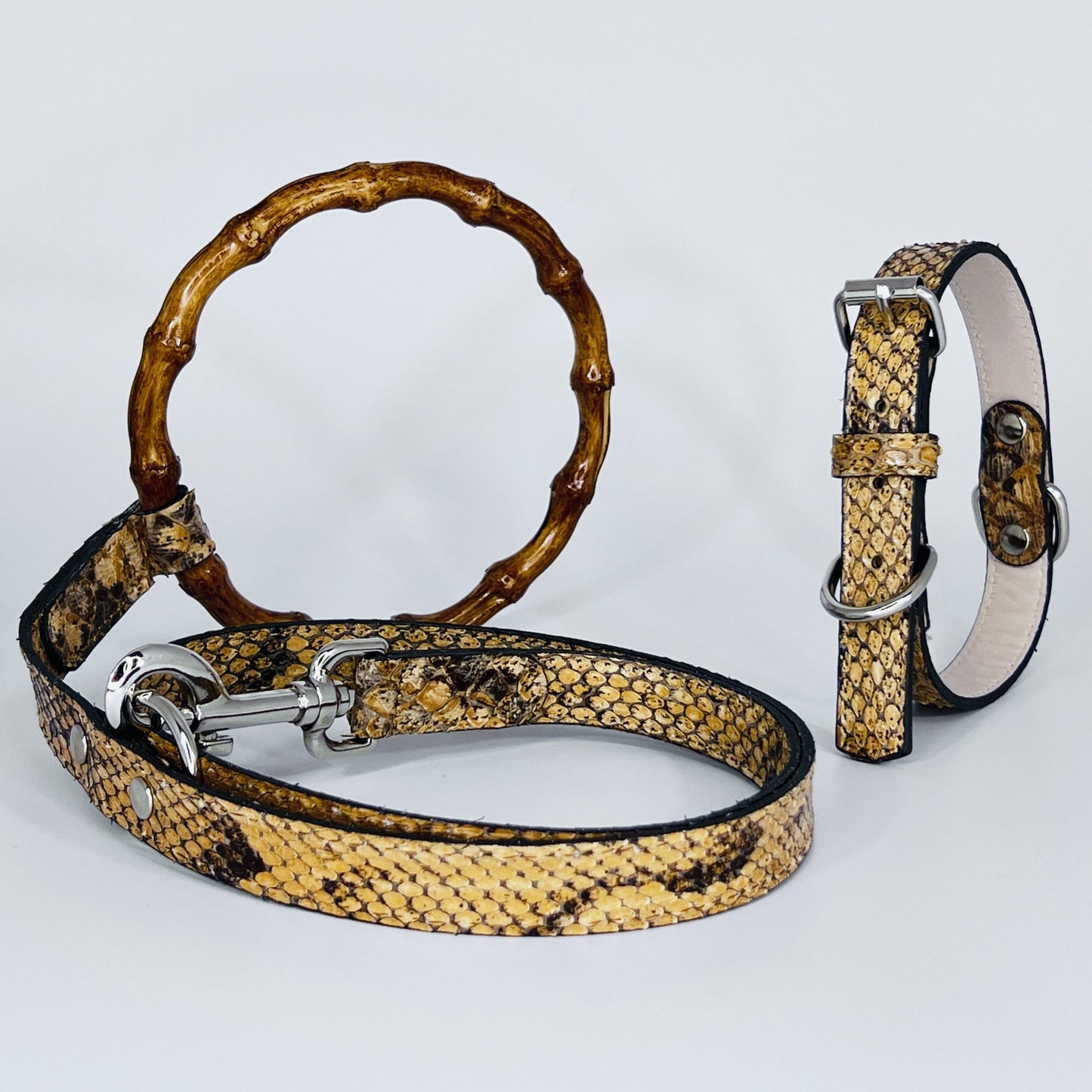 Snakeskin Chic Dog Leash