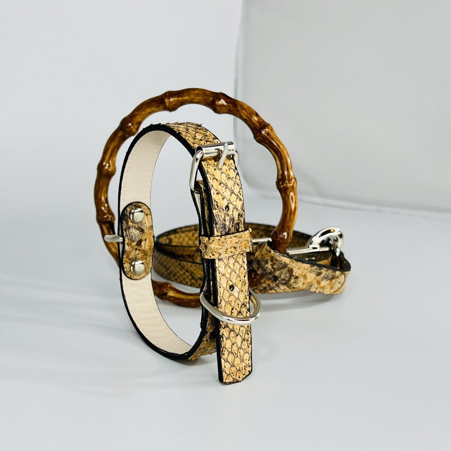 Snakeskin Chic Dog Leash