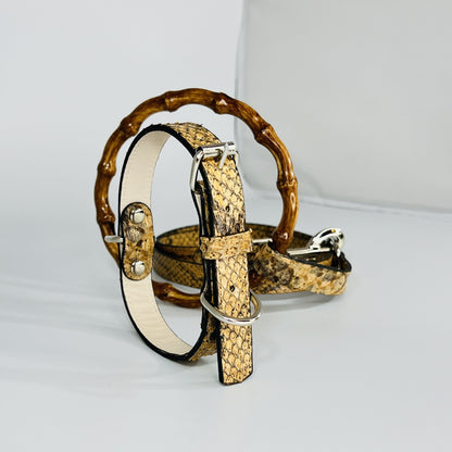 Snakeskin Chic Dog Leash